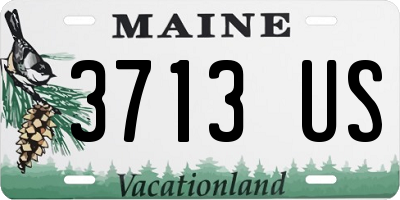 ME license plate 3713US