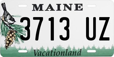 ME license plate 3713UZ