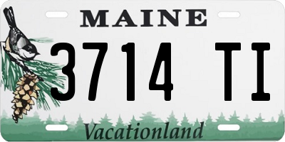 ME license plate 3714TI