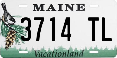 ME license plate 3714TL