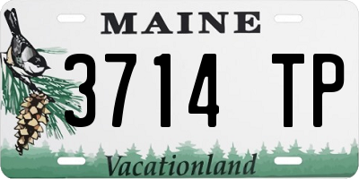 ME license plate 3714TP