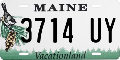 ME license plate 3714UY