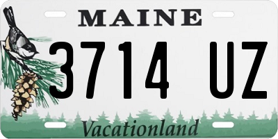 ME license plate 3714UZ