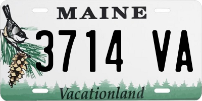 ME license plate 3714VA