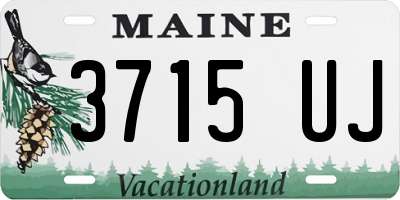 ME license plate 3715UJ