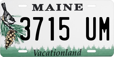ME license plate 3715UM