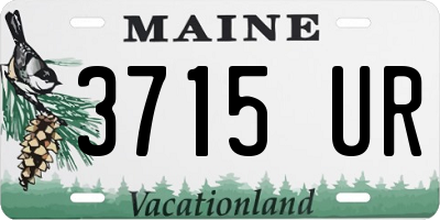 ME license plate 3715UR