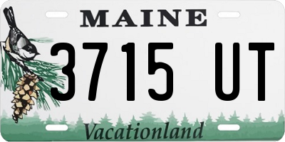 ME license plate 3715UT