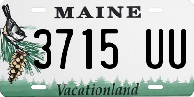 ME license plate 3715UU