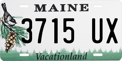 ME license plate 3715UX