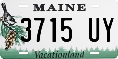 ME license plate 3715UY