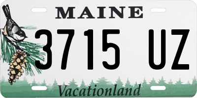 ME license plate 3715UZ