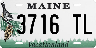 ME license plate 3716TL