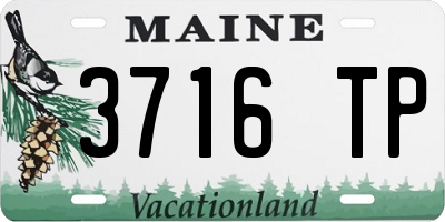 ME license plate 3716TP