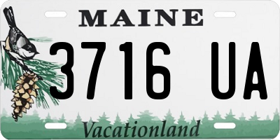 ME license plate 3716UA