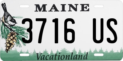 ME license plate 3716US