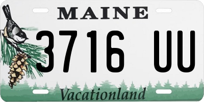 ME license plate 3716UU