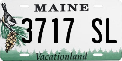 ME license plate 3717SL