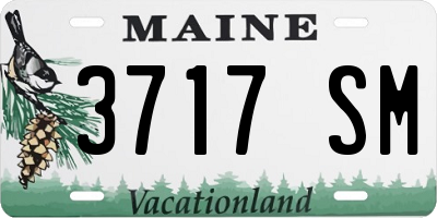 ME license plate 3717SM