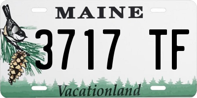 ME license plate 3717TF