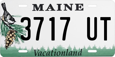 ME license plate 3717UT