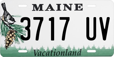 ME license plate 3717UV