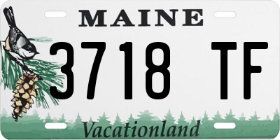 ME license plate 3718TF