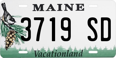 ME license plate 3719SD