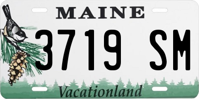 ME license plate 3719SM