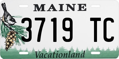 ME license plate 3719TC