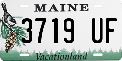 ME license plate 3719UF
