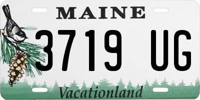 ME license plate 3719UG
