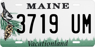 ME license plate 3719UM