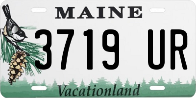 ME license plate 3719UR