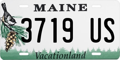 ME license plate 3719US