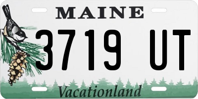 ME license plate 3719UT
