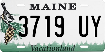 ME license plate 3719UY