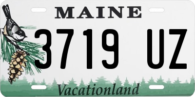 ME license plate 3719UZ