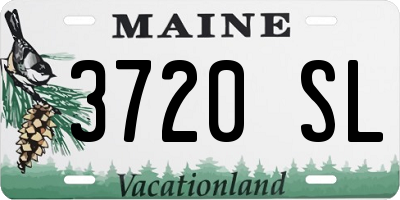 ME license plate 3720SL