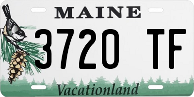 ME license plate 3720TF