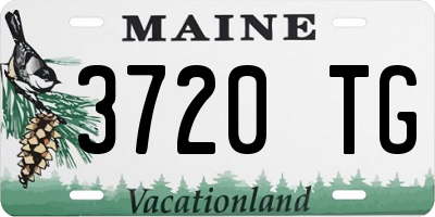 ME license plate 3720TG