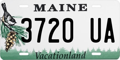 ME license plate 3720UA