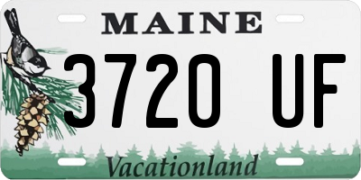 ME license plate 3720UF