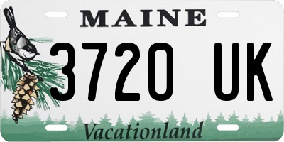 ME license plate 3720UK