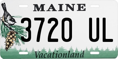 ME license plate 3720UL