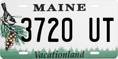 ME license plate 3720UT