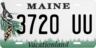 ME license plate 3720UU