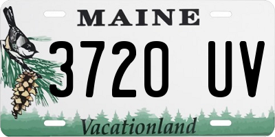 ME license plate 3720UV