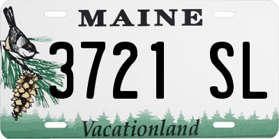 ME license plate 3721SL