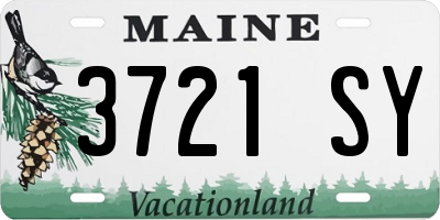 ME license plate 3721SY